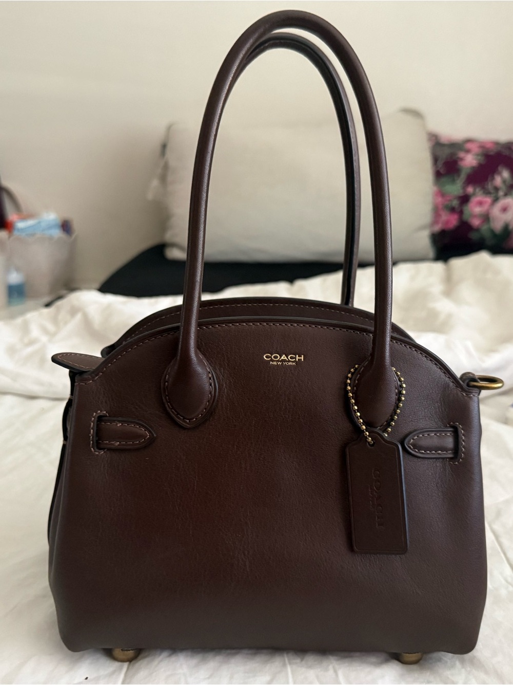 Coach empire  21 in maple  Brown Leather Satchel Bag
